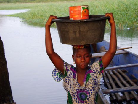 Voltameer en de Akosombo Dam