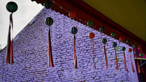 Kampung Warna Warni, het opgekleurde dorp