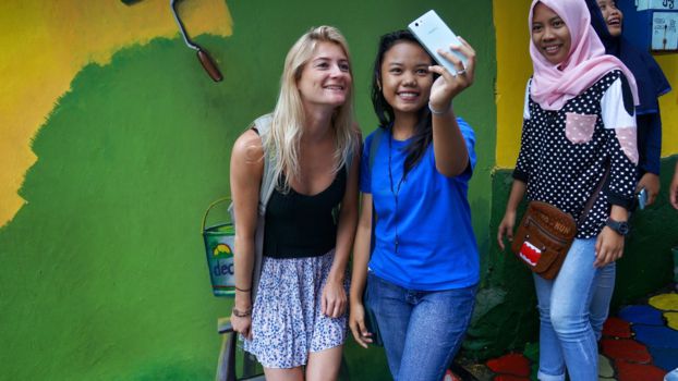 Kampung Warna Warni, het opgekleurde dorp